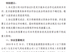 銀星能源與東方風(fēng)電簽署合作協(xié)議！