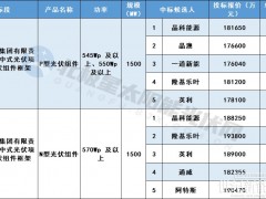 京能集團(tuán)3GW P型、N型光伏組件采購中標(biāo)候選人公示