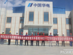 新疆單體最大光伏基地項目，并網(wǎng)發(fā)電