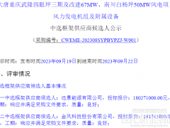 中標(biāo) | 1541-1553元/kW！遠(yuǎn)景、金風(fēng)預(yù)中標(biāo)大唐重慶117MW風(fēng)電項(xiàng)目