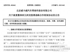 京威股份擬打造氫鈦新能源汽車基地