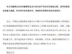 重磅！中國電建子公司簽署老撾1GW風(fēng)電建設(shè)項目！