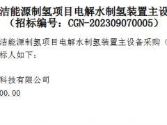 隆基中標中廣核新能源寧東清潔能源制氫項目電解水制氫裝置主設備