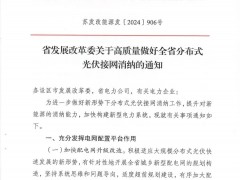 江蘇發(fā)布新政：2030年分布式光伏接入不低于80GW
