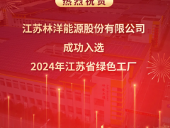 祝賀林洋能源成功入選“2024年江蘇省綠色工廠”！