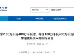6GWh構(gòu)網(wǎng)+跟網(wǎng)型！華電新疆電化學(xué)儲能系統(tǒng)招標(biāo)