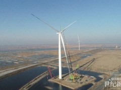 中石化起運承建東營風(fēng)電裝備測試基地中船海裝H220-10MW樣機機組吊裝成功