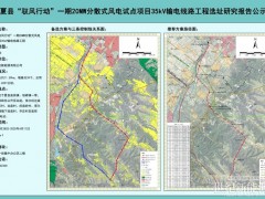 山西夏縣“馭風行動”一期20MW分散式風電試點項目35kV輸電線路工程建設項目用地選址批前公示