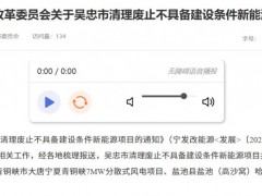寧夏吳忠市廢止2個分散式風電項目！
