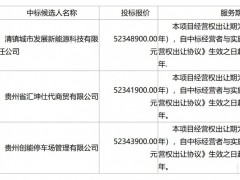 貴州清鎮(zhèn)市公布屋頂光伏經營權出讓示范項目中標候選人