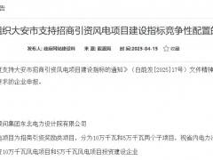 吉林白城啟動150MW風(fēng)電項目競配！