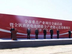 黑龍江省“全釩液流電池儲(chǔ)能全產(chǎn)業(yè)鏈”示范基地項(xiàng)目正式開(kāi)工