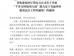 遼寧盤山縣開展“馭風行動”試點項目優(yōu)選！